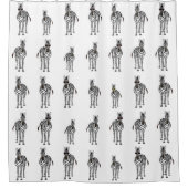 Zebras Shower Curtain Douchegordijn (Voorkant)