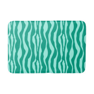 Zebra's - Turquoise en Aqua Badmat