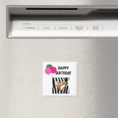 Zebrastreep Verjaardagsballonnen Magneet (Insitu (Vaatwasser))
