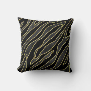 Zebrastrepen: Abstract monochroom naadloos. Kussen