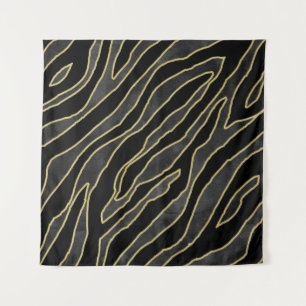 Zebrastrepen: Abstract monochroom naadloos. Wandkleed