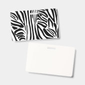 Zebrastrepen Badge (Voor- en achterkant)