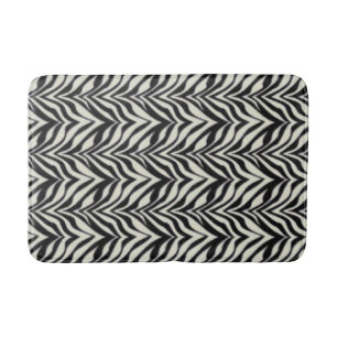 Zebrastrepen BW Print Wilde Dieren Badmat