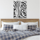 Zebrastrepen Canvas Afdruk (Insitu (Slaapkamer))