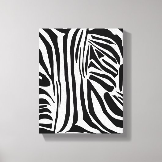 Zebrastrepen Canvas Afdruk (Voorkant)