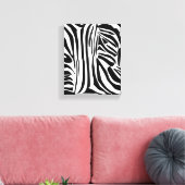 Zebrastrepen Canvas Afdruk (Insitu (Woonkamer))