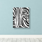 Zebrastrepen Canvas Afdruk (Insitu (Houten vloer))