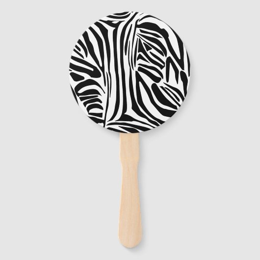 Zebrastrepen Handwaaier (Voorkant)