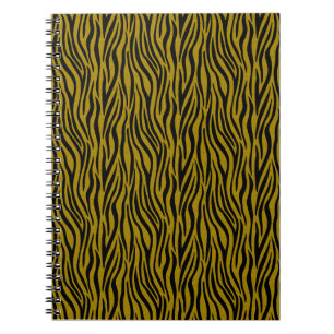 Zebrastrepen in Safari Zwart en Bruin Notitieboek