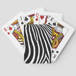 Zebrastrepen pokerkaarten