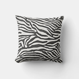 Zebrastrepen zwart en wit kussen