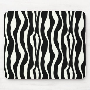 Zebrastrepen - Zwart en Wit Muismat