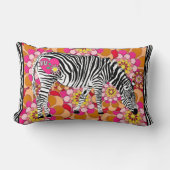 Zèbre avec Coussin Vintage Fleurs de Morue (Recto)