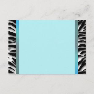 Zèbre Bleu Turquoise RSVP