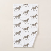 Zèbre Brown   (Serviette à main)