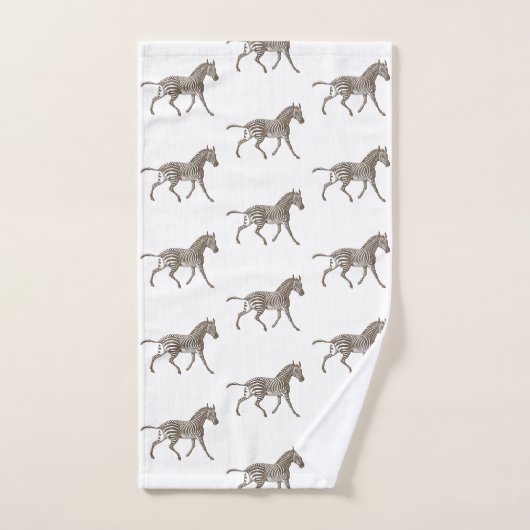 Zèbre Brown   (Serviette à main)