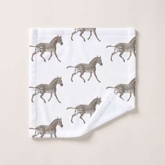 Zèbre Brown   (Gant de toilette)