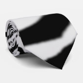 Zèbre Cravate rayé noir blanc (Roulé)