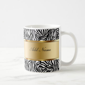 Zèbre de tasses de café de monogramme