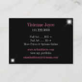 Zèbre d'étincelle et d'éclat : Cartes de visite (Dos)