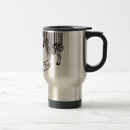 Zèbre gagnant la tasse de voyage de combat (Droit)