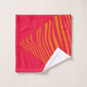 Zèbre géométrique baissière orange (Gant de toilette)