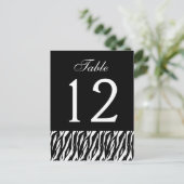 Zèbre noir blanc Numéro de table Partie de l'ensem (Debout devant)