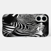 Zèbre noir et blanc * coque iphone Coque-mat (Verso (horizontal))