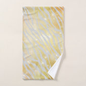 Zèbre orange et or (Serviette à main)