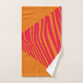 Zèbre orangé géométrique (Serviette à main)