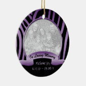 Zèbre pourpre et noir en ornement affectueux de (Droite)