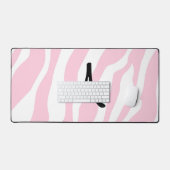 Zèbre Rose Et Monogramme (Clavier et souris)