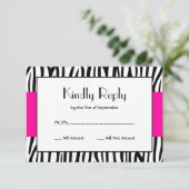 Zèbre rose moderne RSVP (Debout devant)