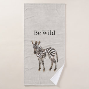 Zèbre Safari Animal Fausse Linen