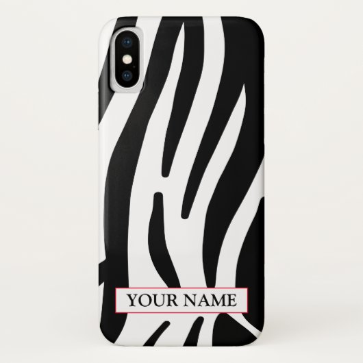 Zèbre sauvage Imprimer avec nom Coque-Mate coque i (Dos)