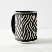 "ZÈBRE" - TASSE À CAFE 15 OZ. (Devant gauche)