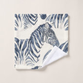 Zèbres aquarelles (Gant de toilette)