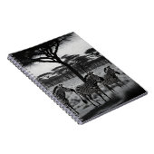 Zèbres En Afrique Peinture À L'Huile, Carnet (Côté Droit)