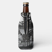 Zèbres En Afrique Peinture à l'huile, Glacière de (Bouteille Dos)