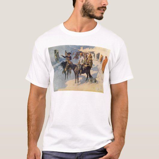 Zebulon Pike Entering Santa Fe T-shirt (Voorkant)
