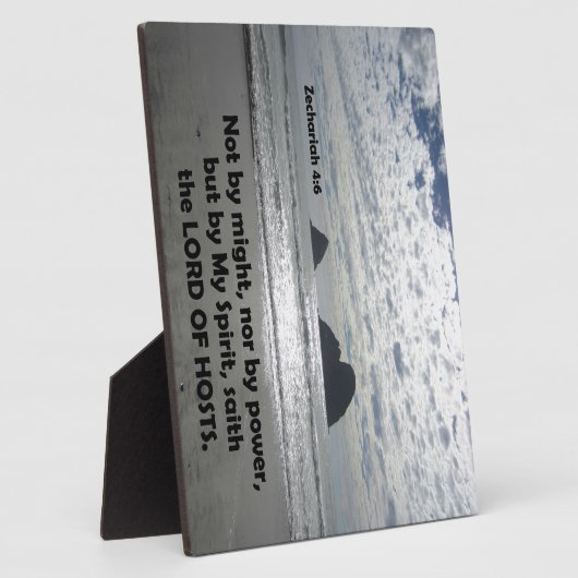 Zech. 4:6 Niet bij machte, noch bij machte, Fotoplaat (Zijkant)