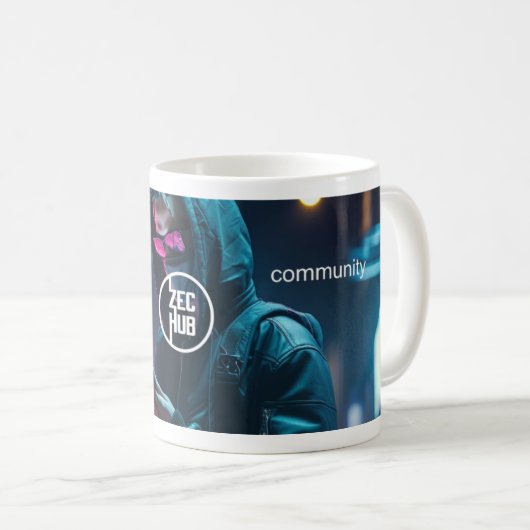 ZecHub Cypherpunk Mug (Devant droit)