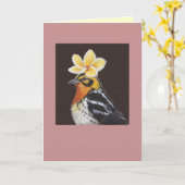 Zed la carte de la paruline noire (Fleur jaune)