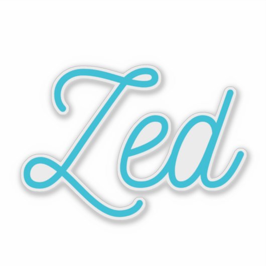 Zed Sticker (Voorkant)