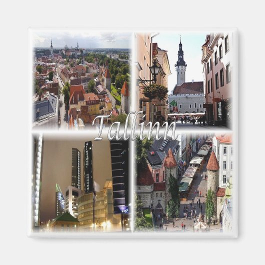 zEE003 TALLINN Estland, koelkast Magneet (Voorkant)