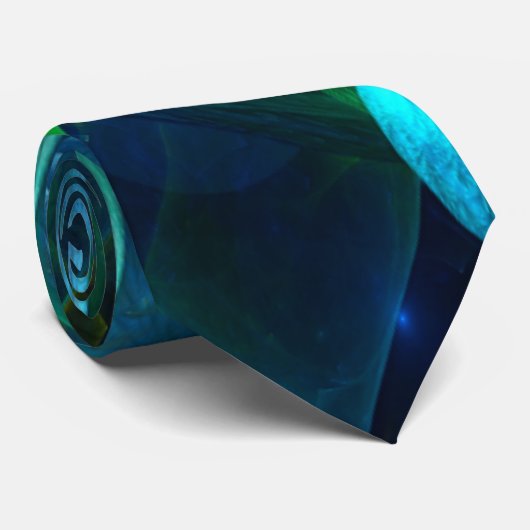 Zee 3D Abstract Stropdas (Opgerold)