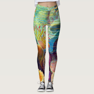 Zee Anemone - Ernst Haeckel Leggings