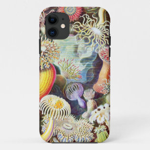 Zee anemonen illustratie door Ernst Haeckel iPhone 11 Hoesje