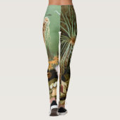 Zee Anemonen,  Marine Life Ocean Animals Leggings (Achterkant)