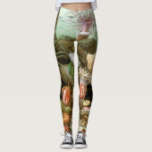Zee Anemonen,  Marine Life Ocean Animals Leggings (Voorkant)